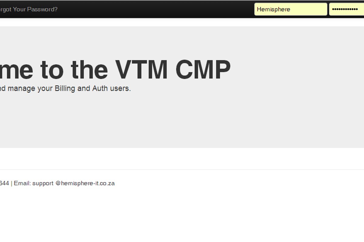 Hemisphere-IT VoIP Customer Management Interface